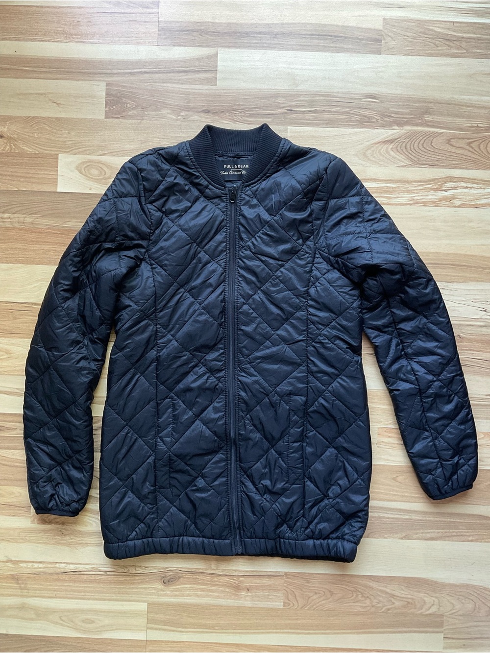 Pull and Bear Black Quilted Jacket